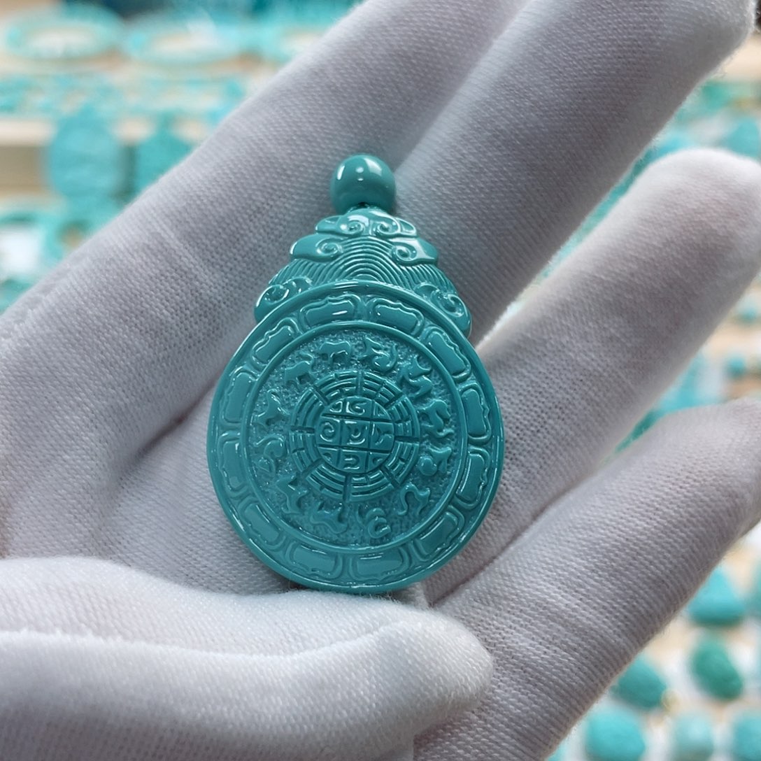 绿松石珠宝奇石未镶嵌