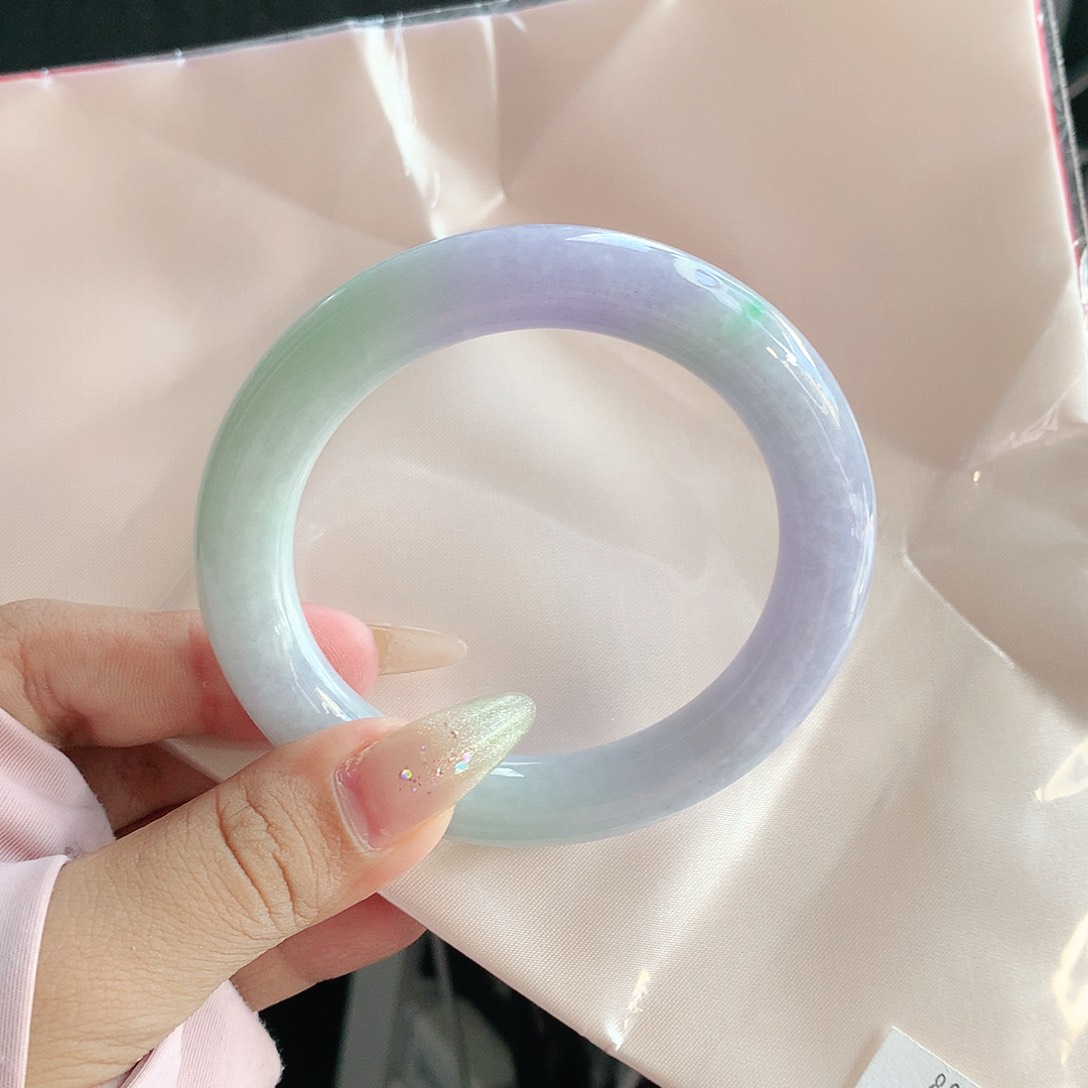 未镶嵌手镯翡翠57 天然缅甸a货翡翠2482