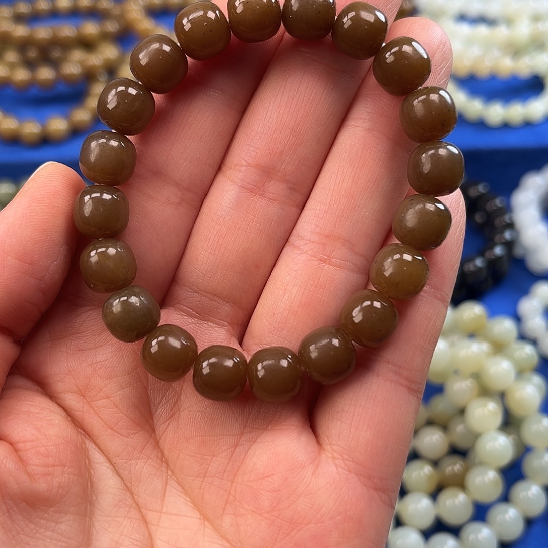 和田玉未镶嵌手链