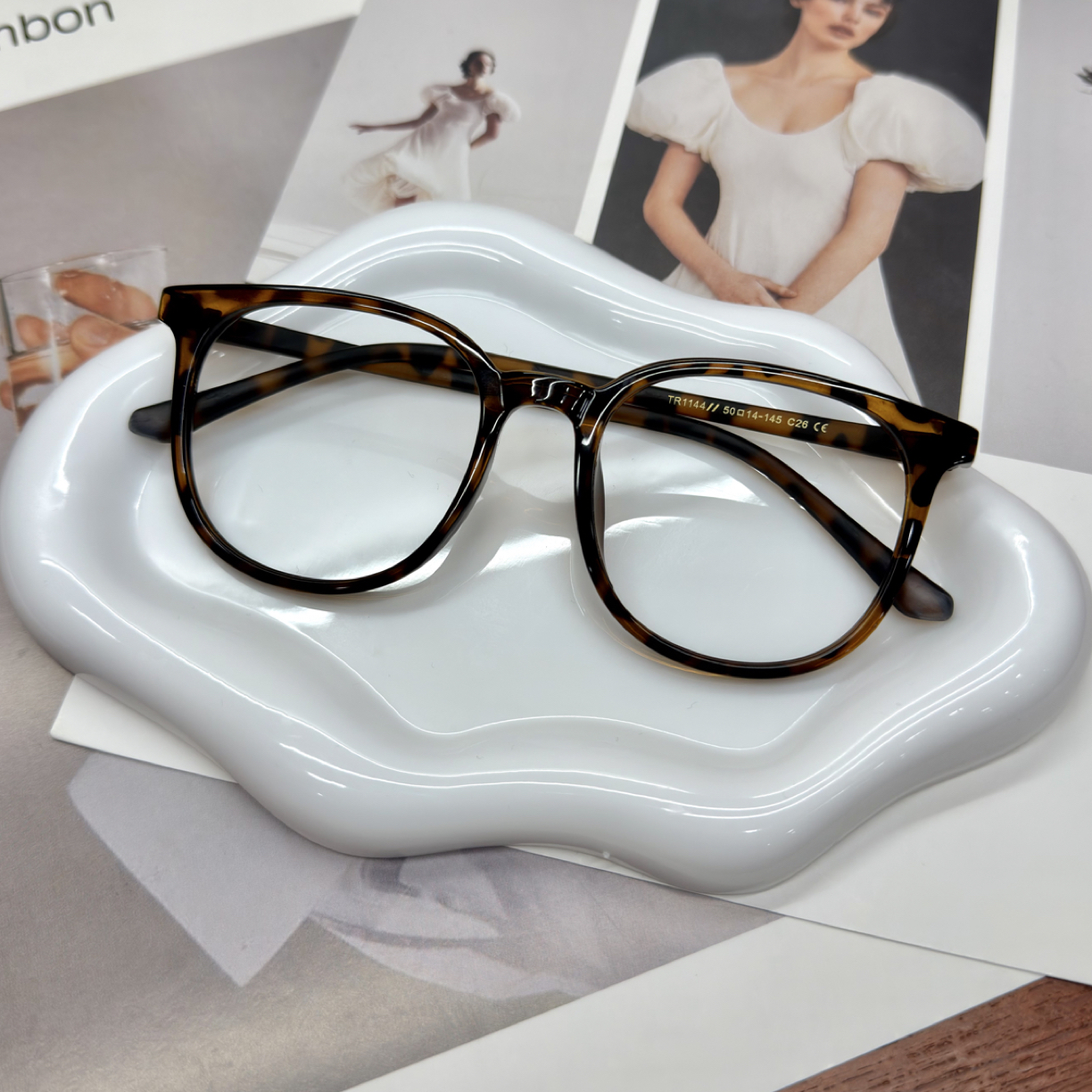 【1号】韩版素颜框显白眼镜男女款方圆脸可配度数显脸小近视镜架