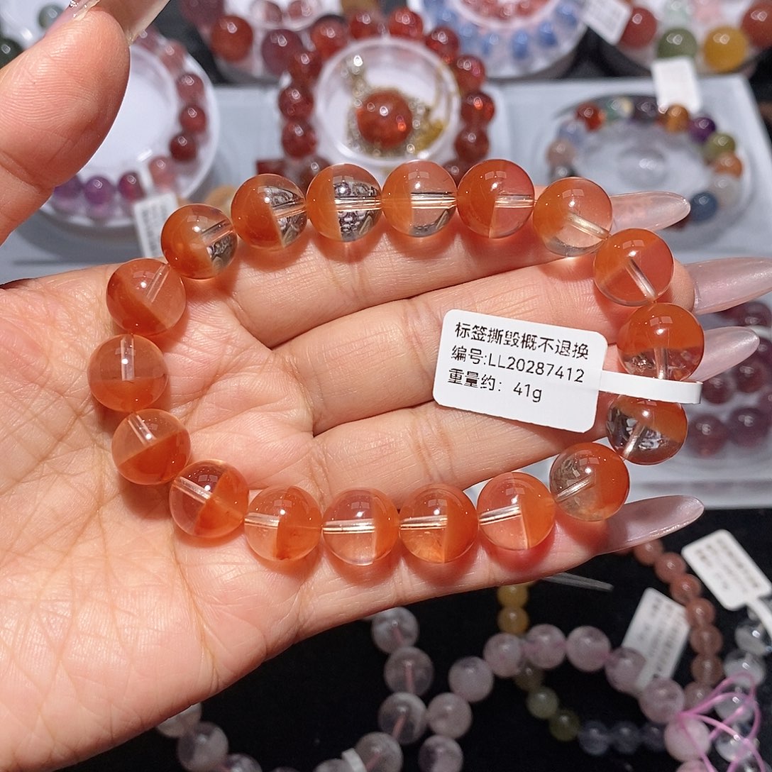 ＊***＊手链未镶嵌水晶橘兔毛