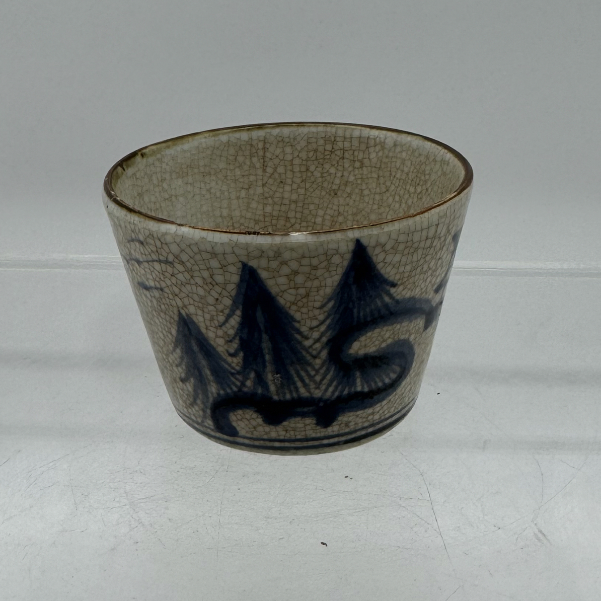 A82379哥釉青花直口杯