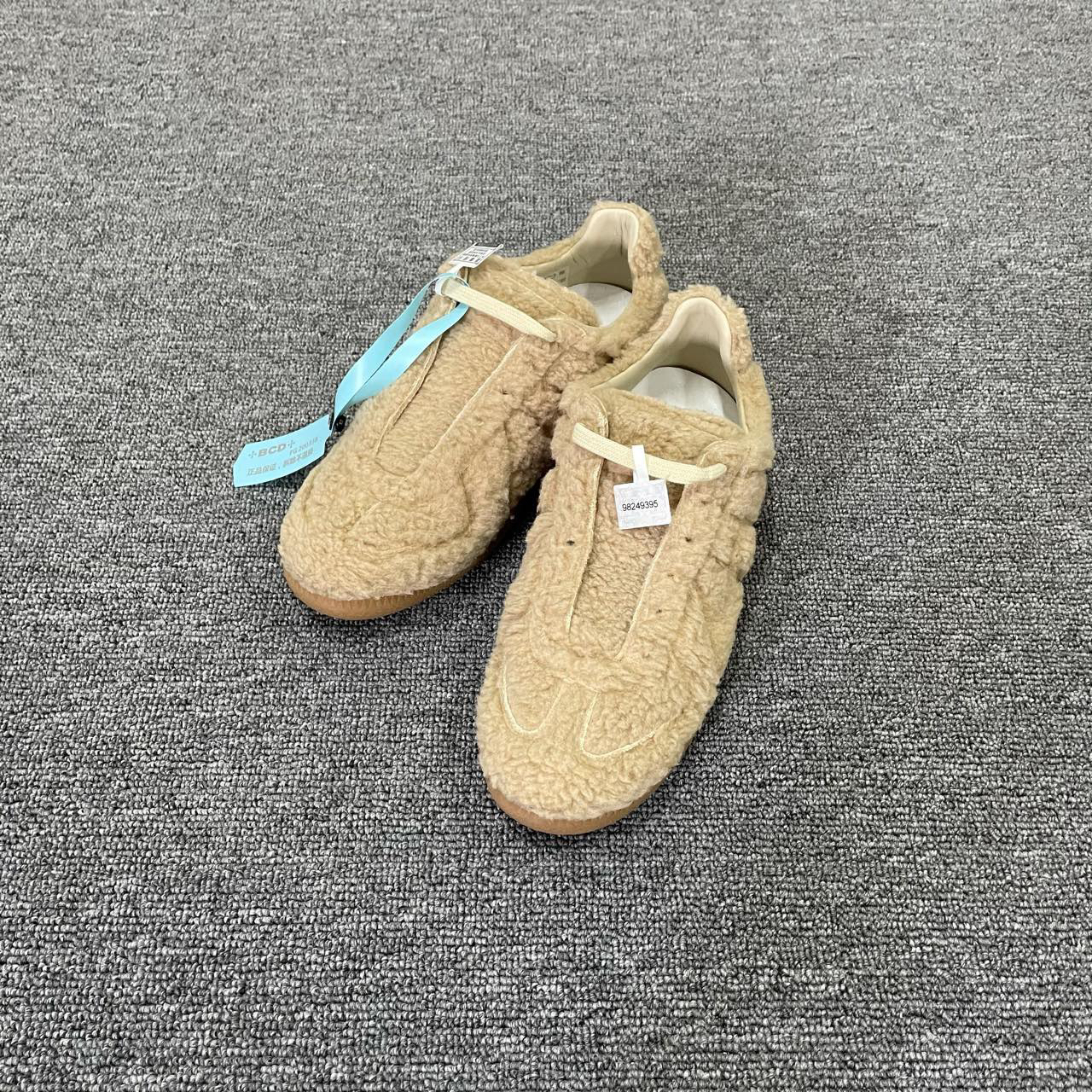 99新 Maison Margiela/梅森马吉拉 棕色泰迪德训板鞋 40码/99新