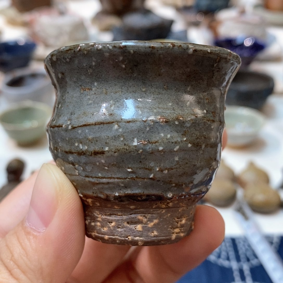 柴烧侘寂粗陶茶具 