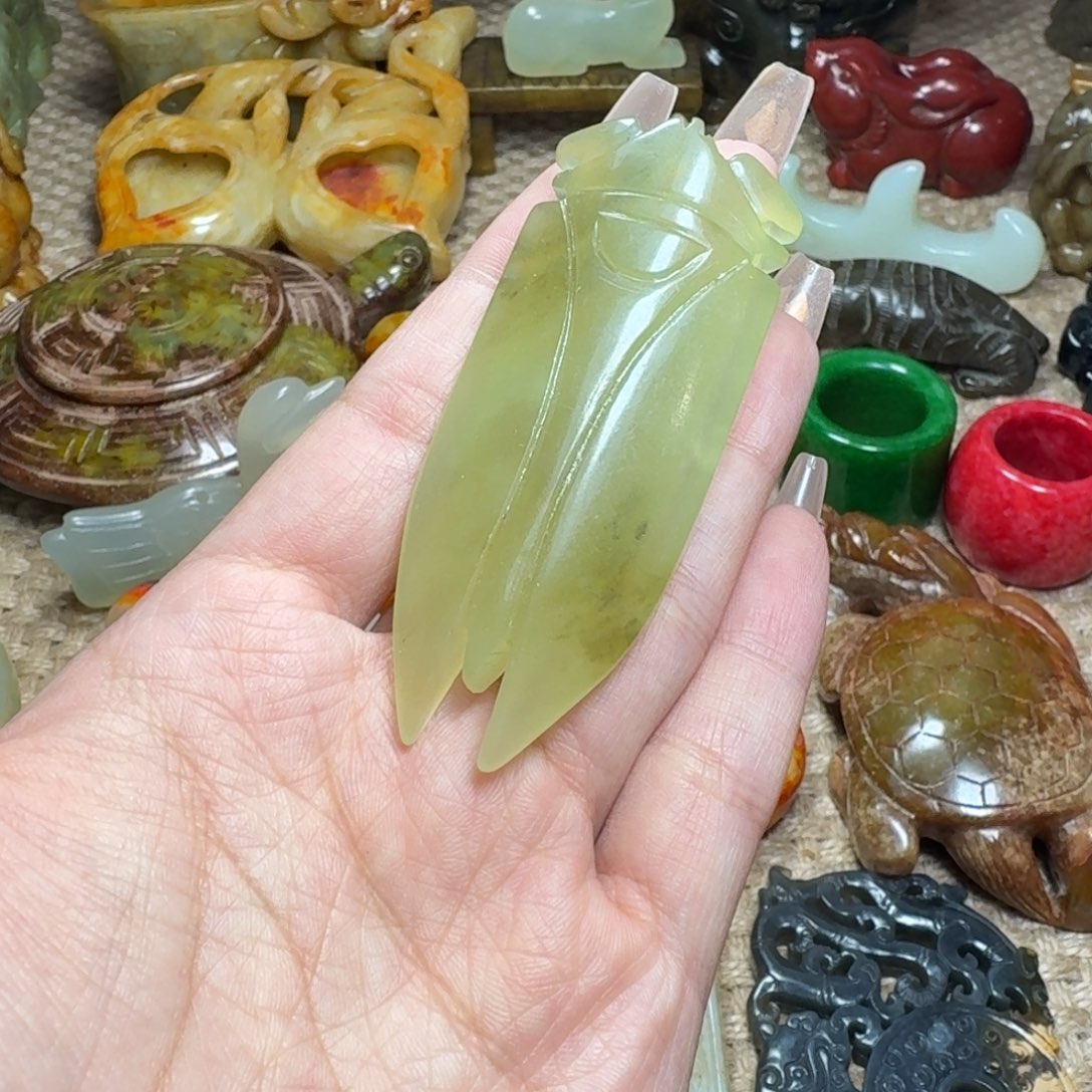 白玉菩提吊坠挂件