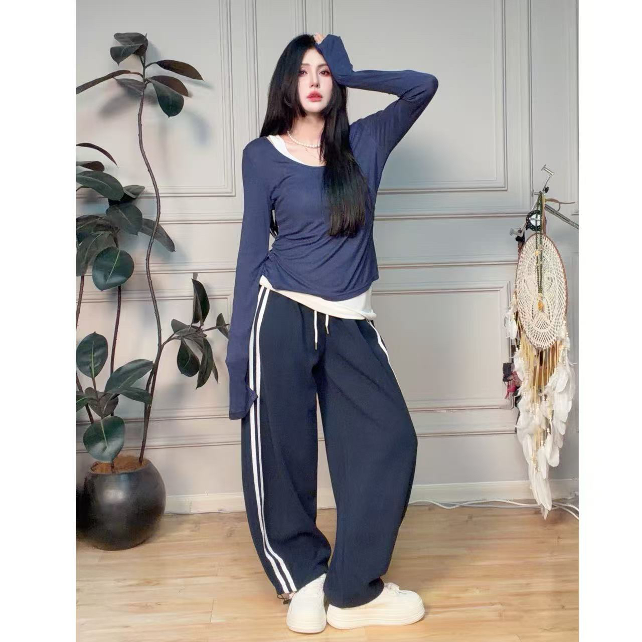 强推T丝真两件纸片小衫