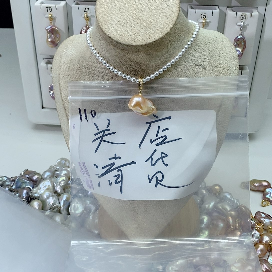 淡水珍珠颈饰合金