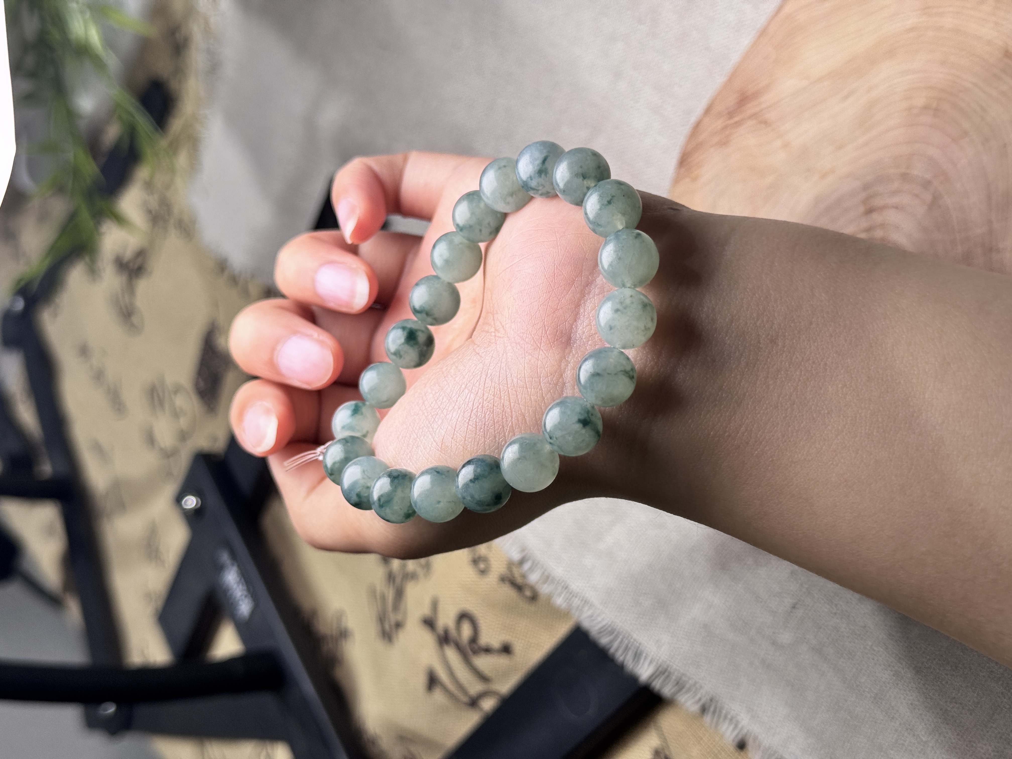 毛货冰飘花手串卡10 