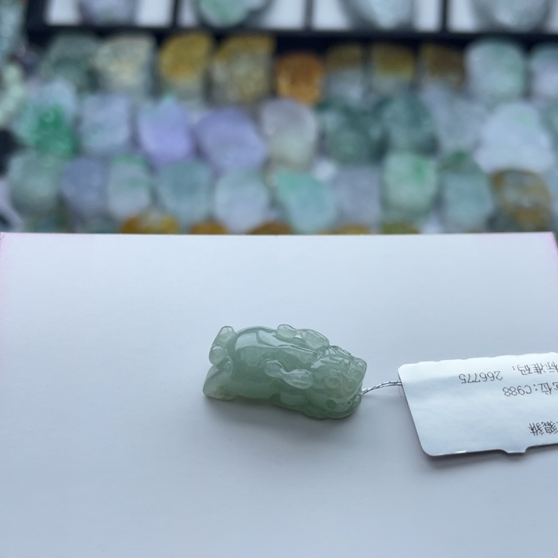 翡翠颈饰未镶嵌貔貅