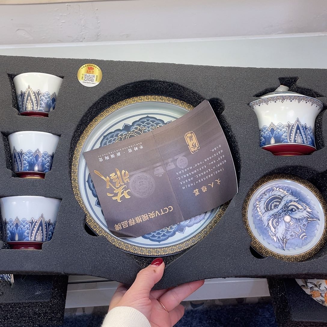 陶景德陶瓷盖碗茶具