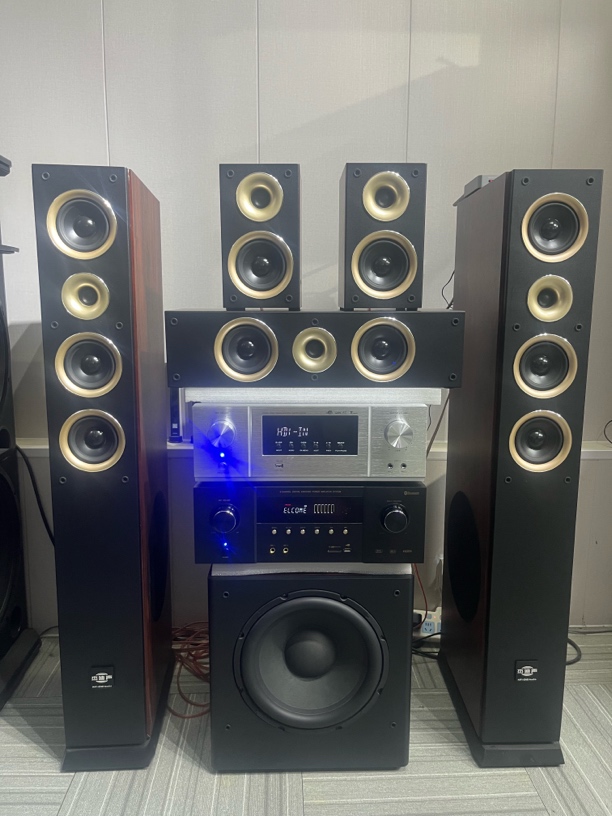 家用5.1环绕音效5.1高保真蓝牙防啸叫5.1中置环绕重低音套装音响
