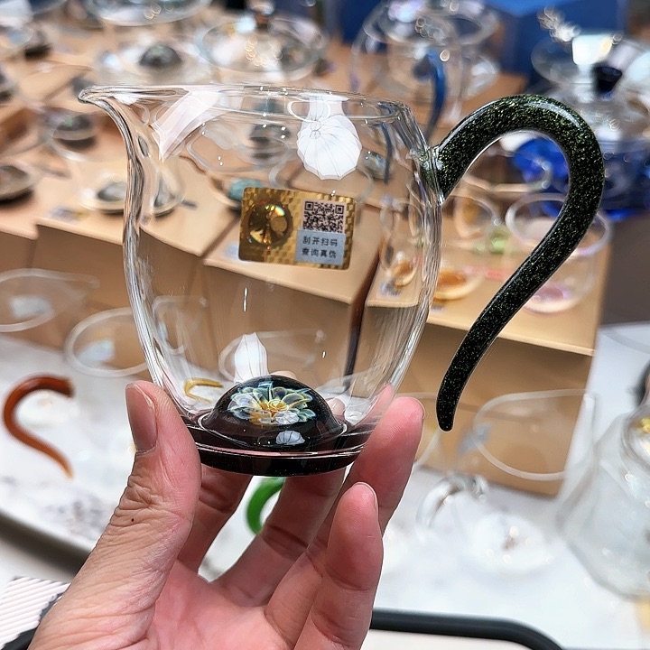 禾器雅青黑金怡然公道杯