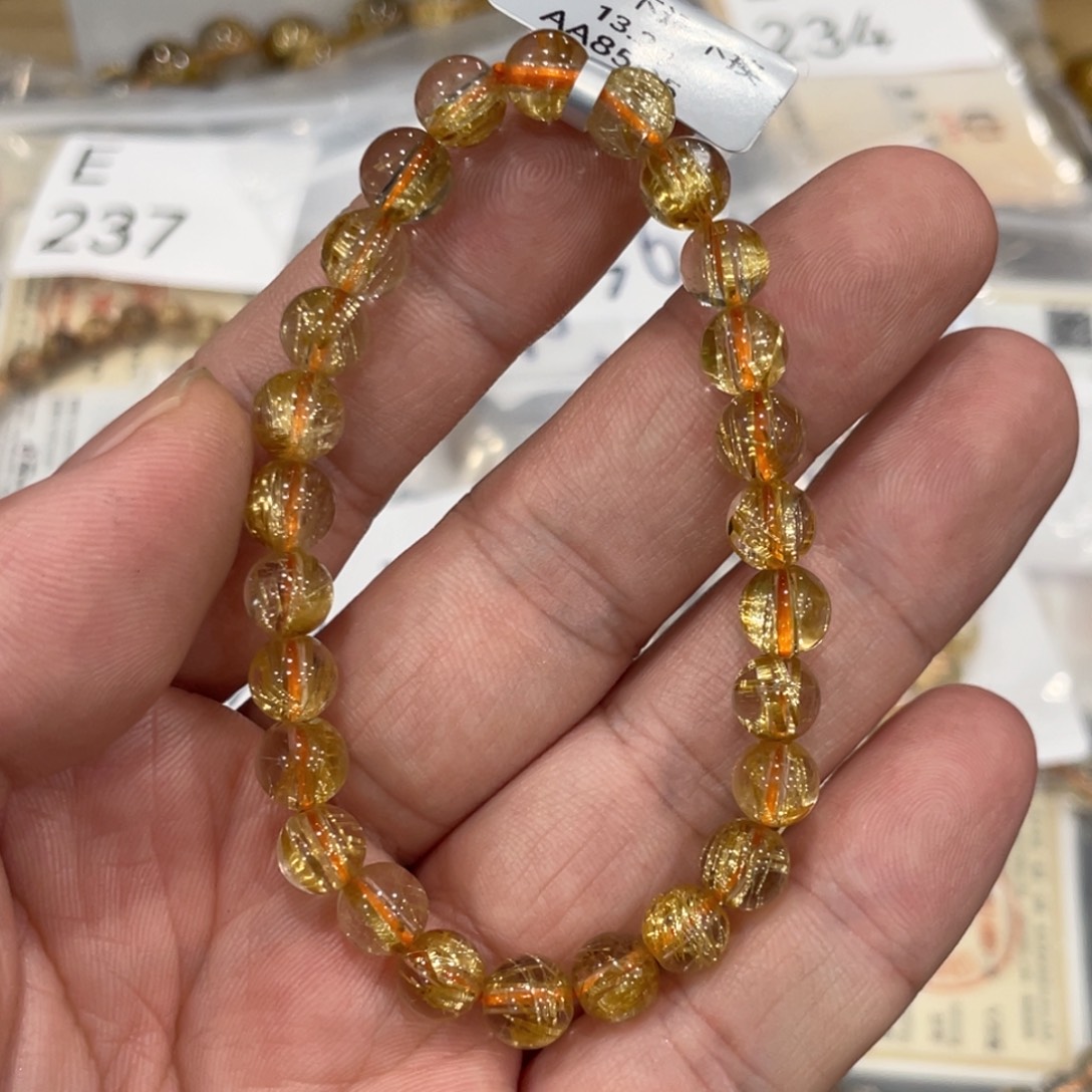 水晶手链未镶嵌aaa0372钛晶