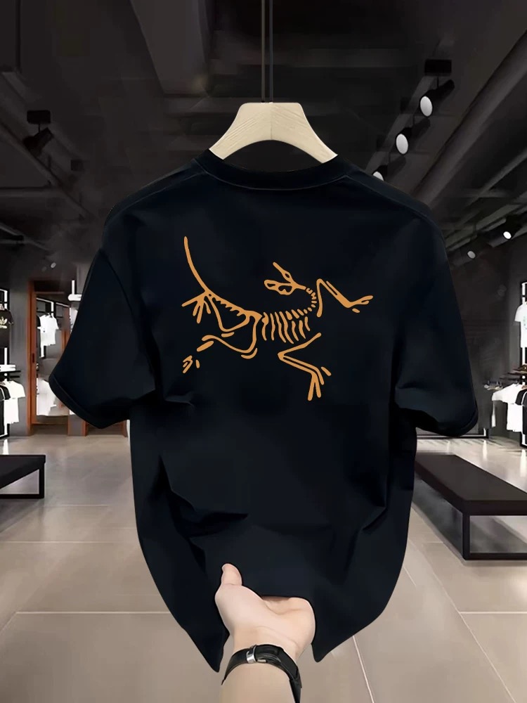 【海外撤柜】新款茑短袖 大图 圆领个性情侣款  {发正标}