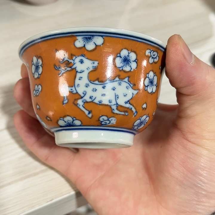 瓷片景德镇陶瓷杯子。