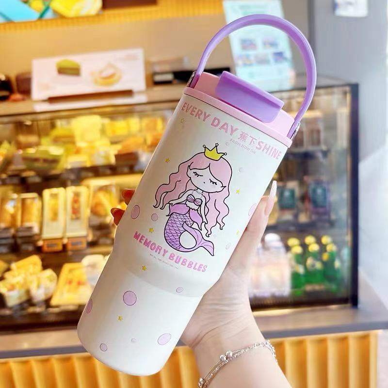 【小慧】新款正版蕉下美人鱼公主系列高颜值便携大容量冰霸杯