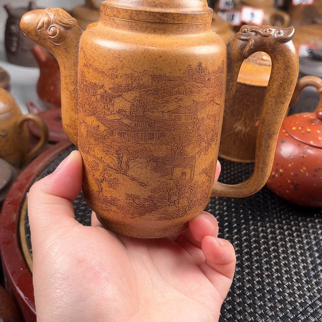 紫泥茶壶宜兴紫砂