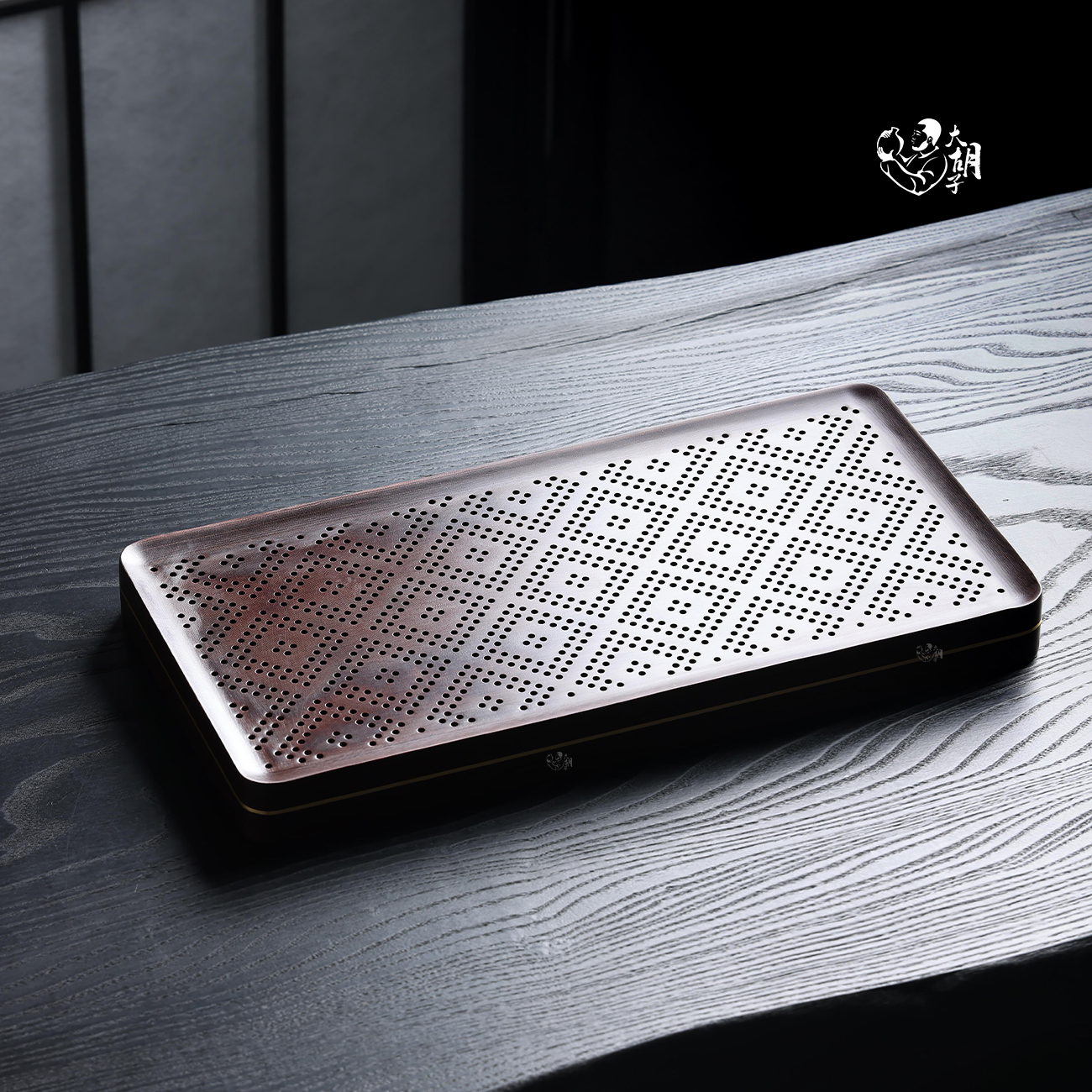 家用简约茶具茶盘 干泡茶盘 电胶木茶盘 40*20cm 茶托盘