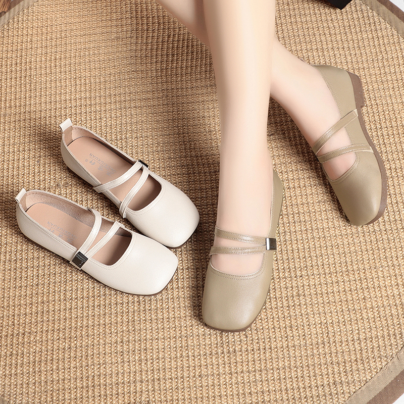 玛丽珍鞋耐磨透气老北京布鞋女单鞋韩版软底春夏夏英伦风平底浅口