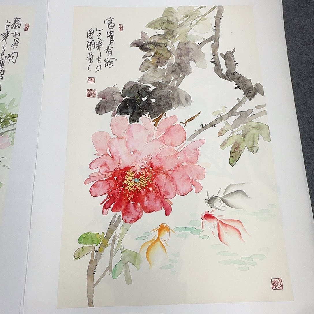 国画纯手绘山水花鸟