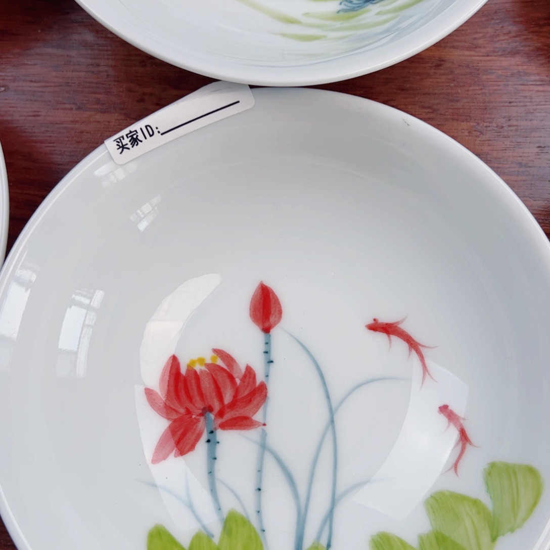 瓷片景德镇瓷器手工手绘制作