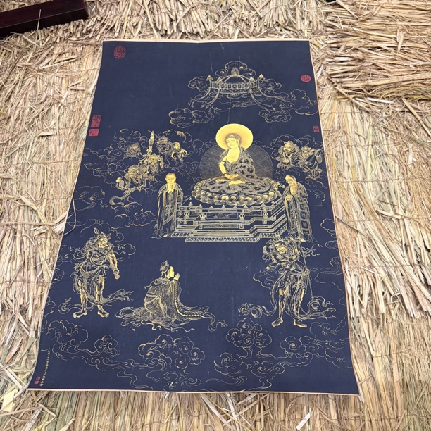 高端精品佛陀绘画类唐卡AA67