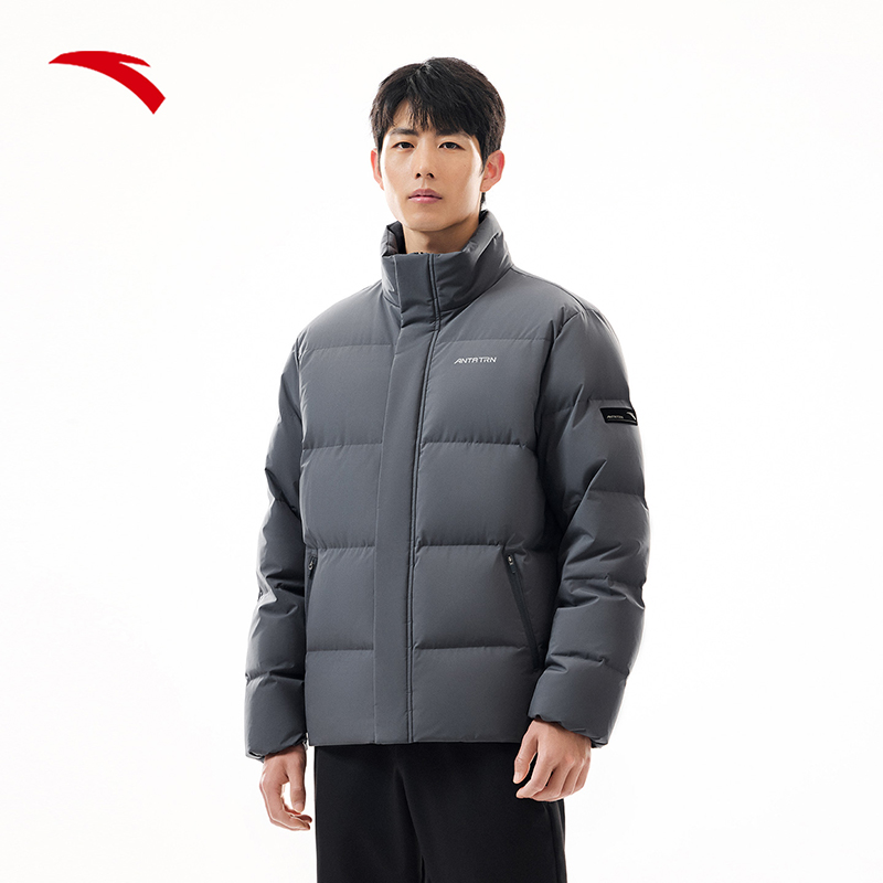 安踏面包羽绒服|男鸭绒外套冬季新款防泼水防风防油污面包服棉袄