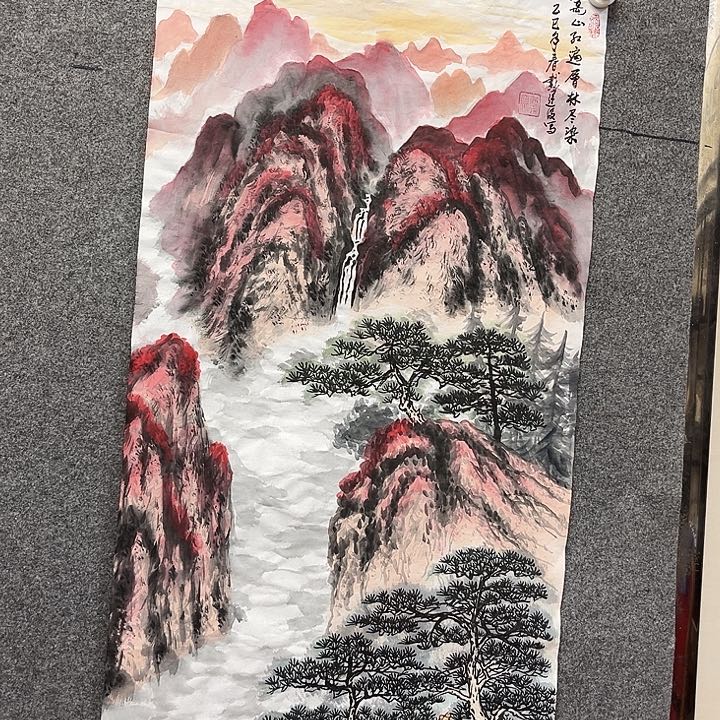 国画新年快乐哦小猪