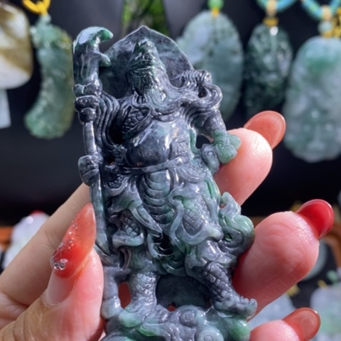 【闪购商品】颈饰未镶嵌翡翠关公