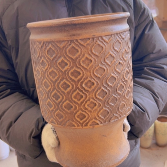 紫砂花盆高30口20————