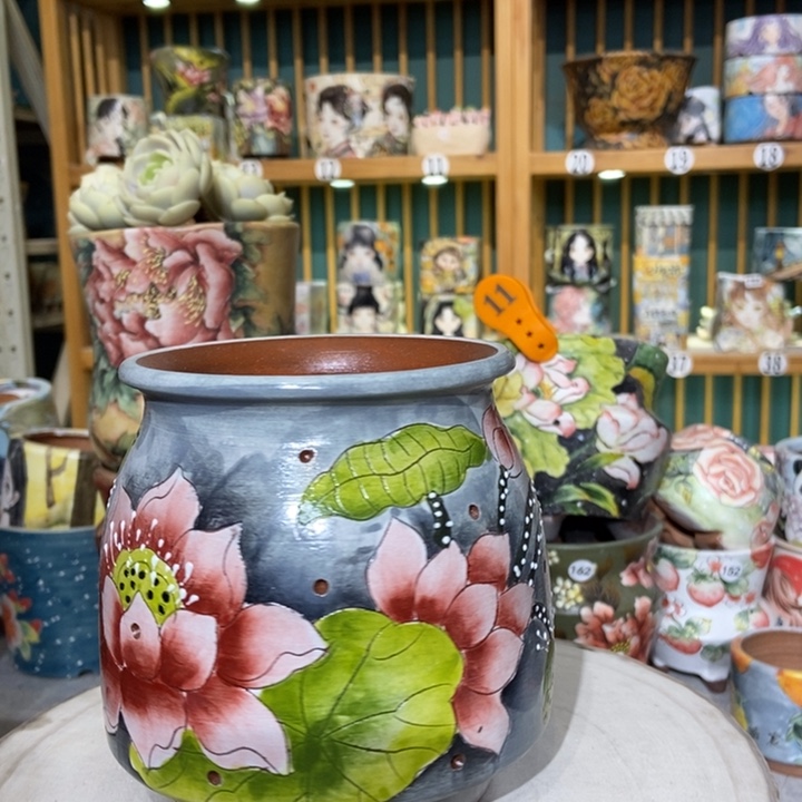 红陶景德镇艺术手绘作品