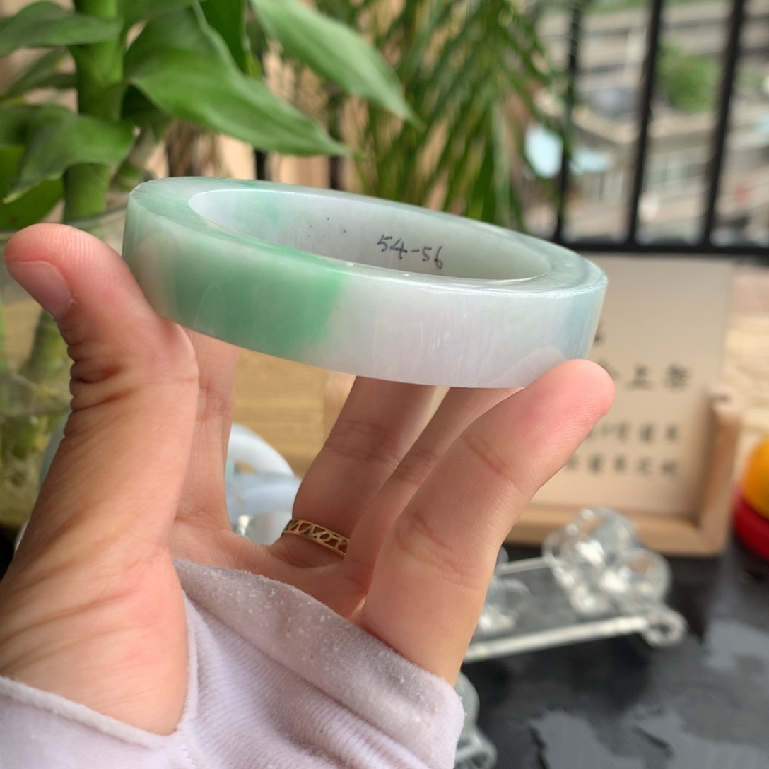 定制翡翠手镯未镶嵌54-56