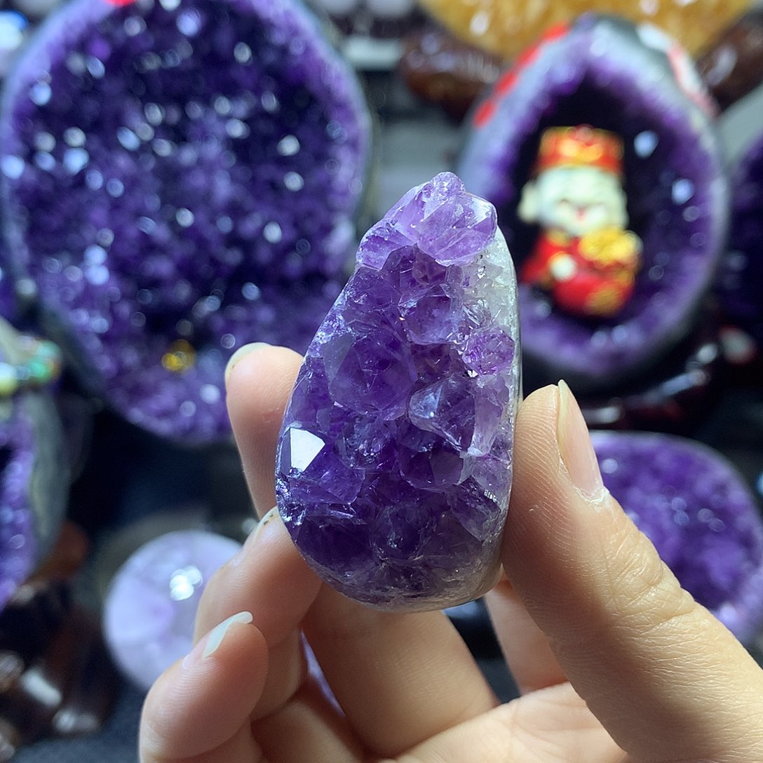 摆件未镶嵌紫晶莹