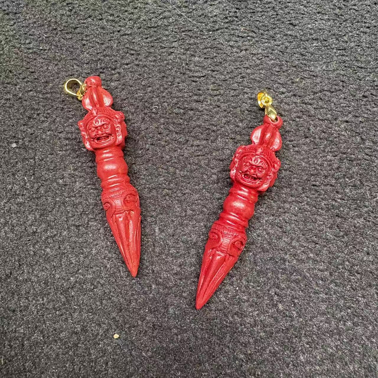 含辰砂工艺品天然朱砂吊坠多样性发一a067