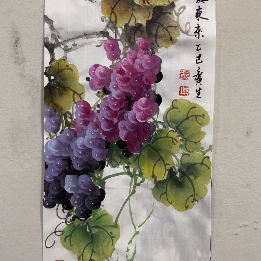 手绘宣纸纸本杨广生老师作品