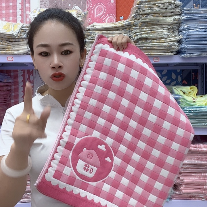 棉粉色小房子纯棉