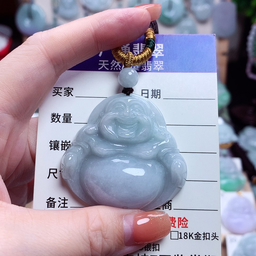 颈饰未镶嵌翡翠佛公06