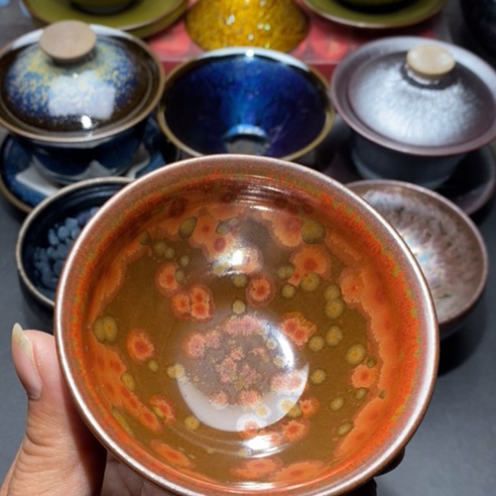 茶盏建盏主人杯茶壶盖碗品茗杯11