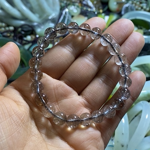 发晶手串未镶嵌一个
