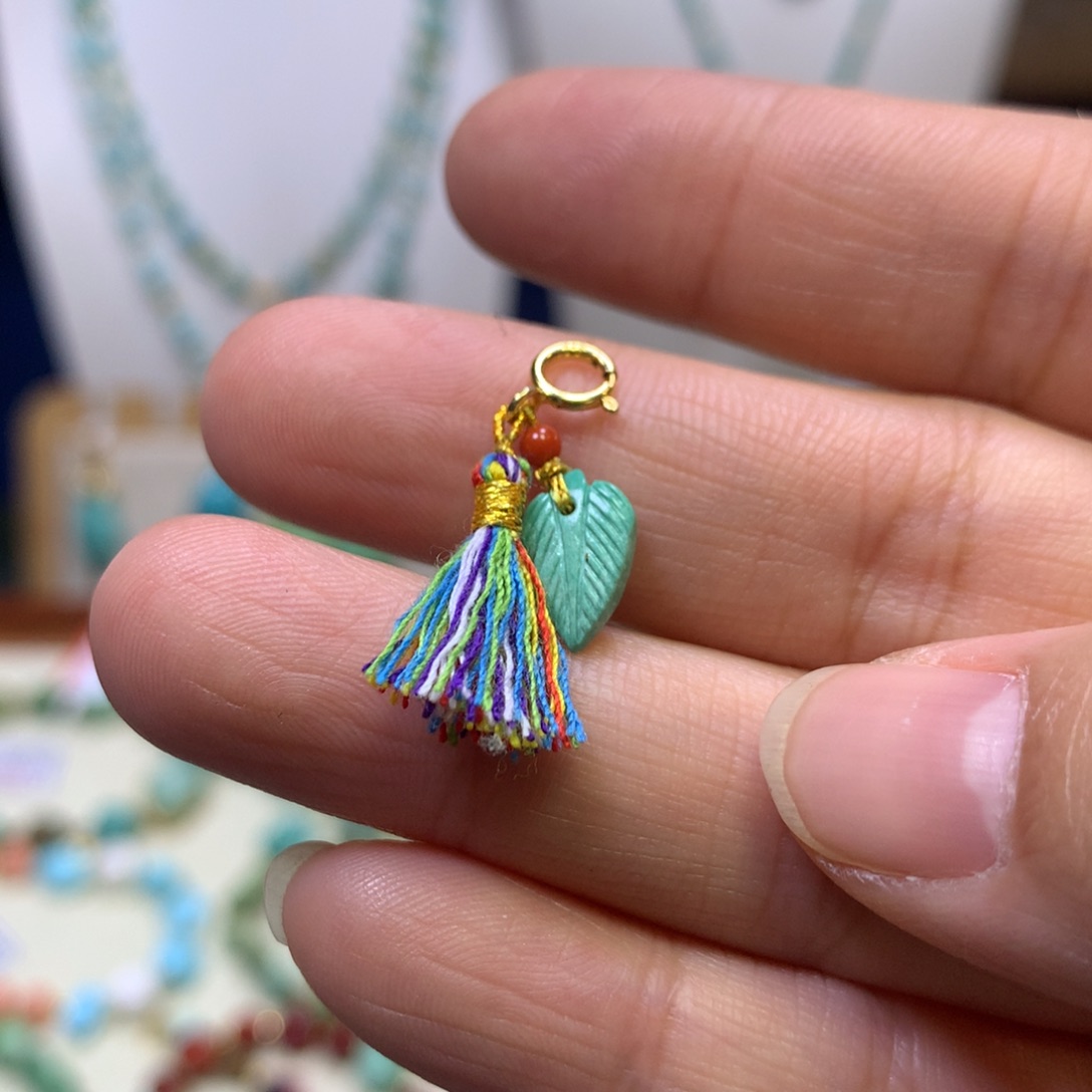 南红玛瑙银S925镀金镶嵌挂件