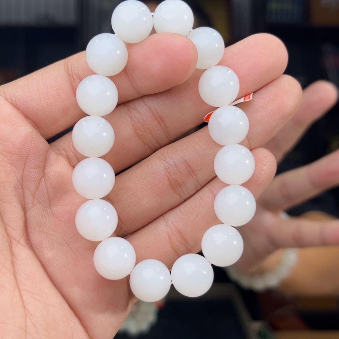 和田玉未镶嵌手串天然和田玉13年新疆且末天泰卡12