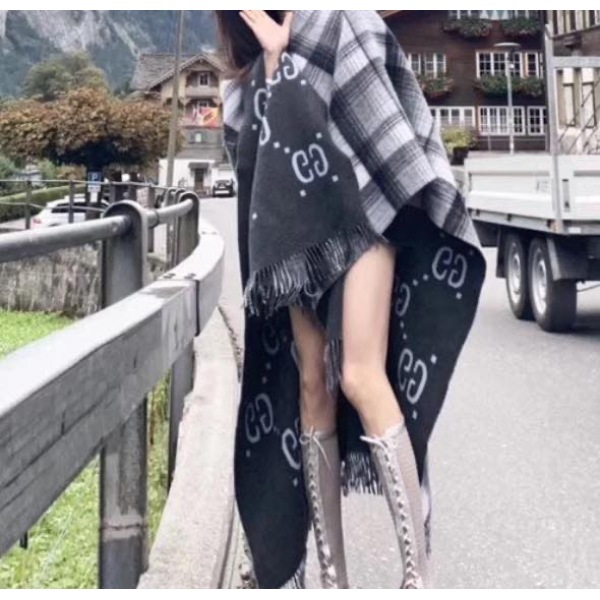 妃鱼/古驰/羊毛/围巾/95新/凡0830