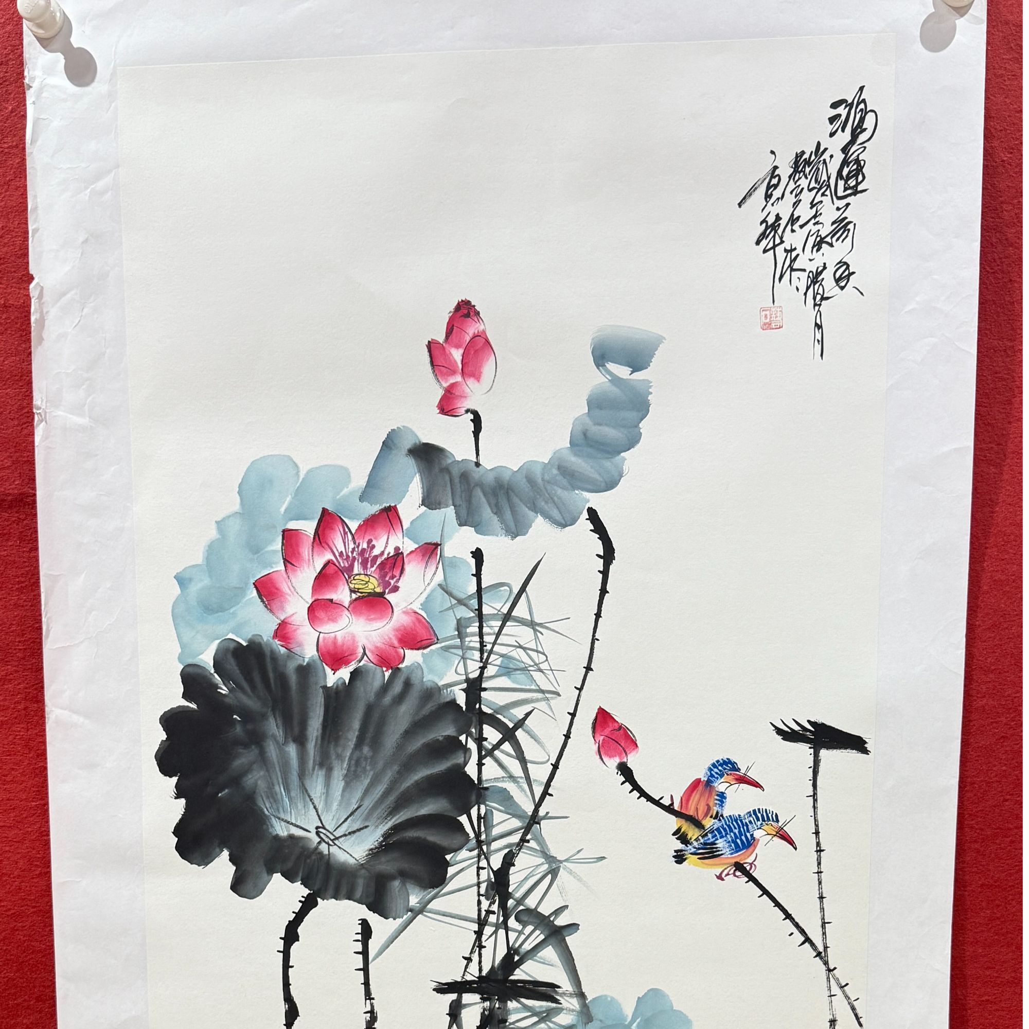 东方甄宝国画荷花