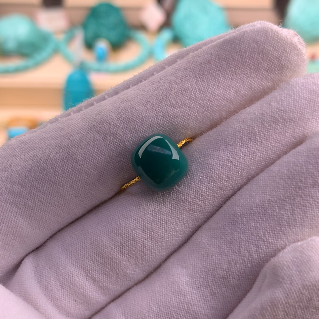 绿松石珠宝奇石未镶嵌9.9-8.6