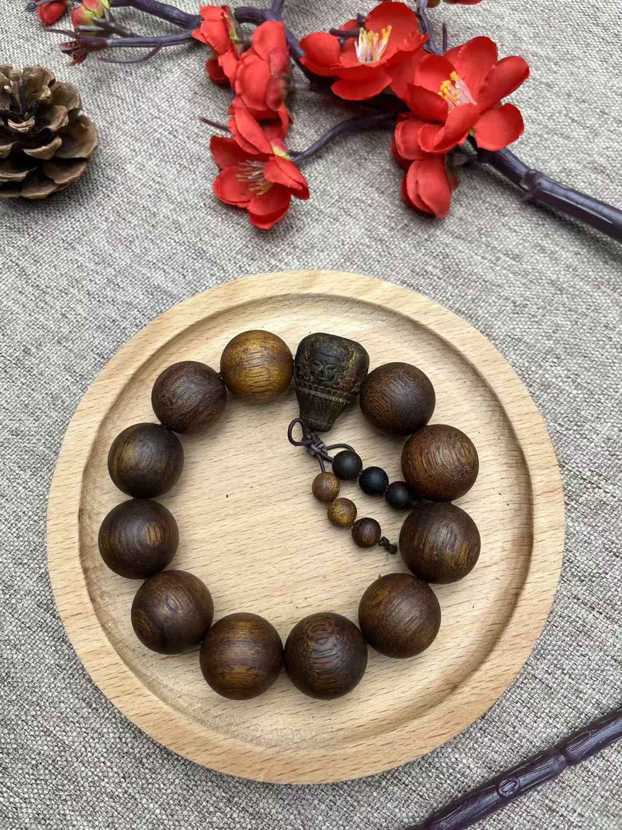 【利源文玩】沉香20mm 编号3059