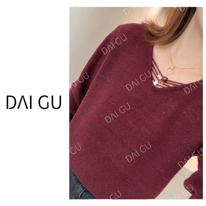 【设计师款】针织衫 高定v领毛衣外套女B3275