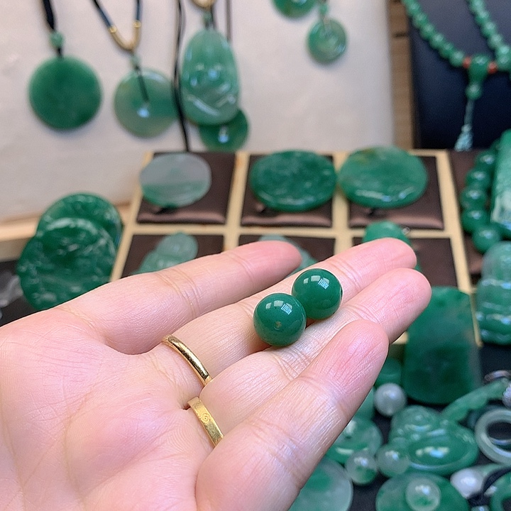 未镶嵌石英岩玉珠宝半成品三**道