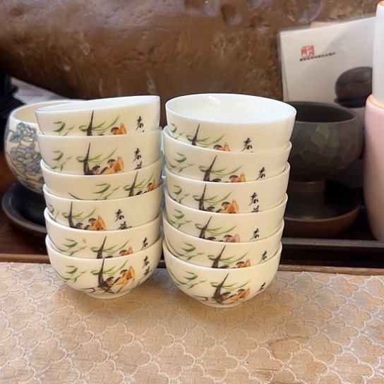 现代陶瓷单杯陶瓷杯子微瑕12个