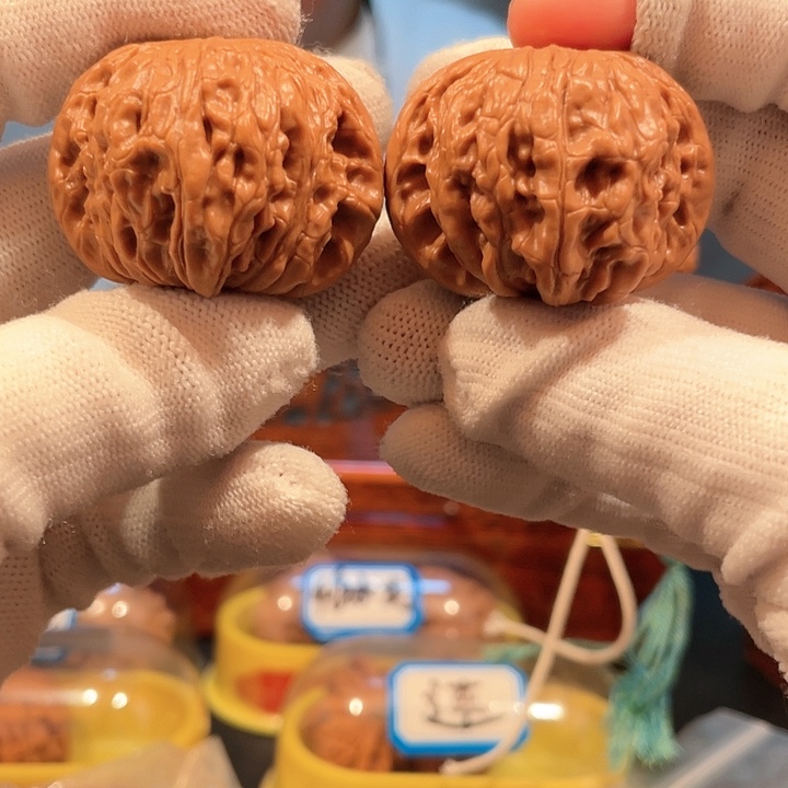 文玩核桃把件41磨盘