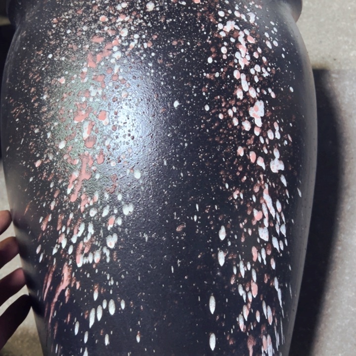 紫砂花盆高约30口约25